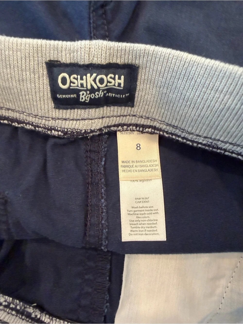 OshKosh B'gosh Navy Blue Elastic Waist Kid’s Athletic Shorts